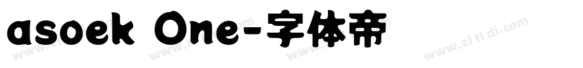 asoek One字体转换